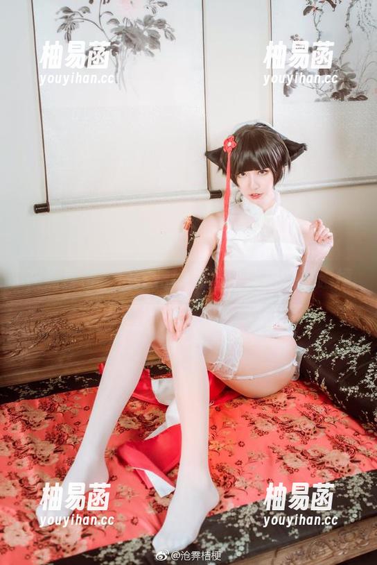 在线直击，沧霁桔梗与黑丝体操服的碰撞